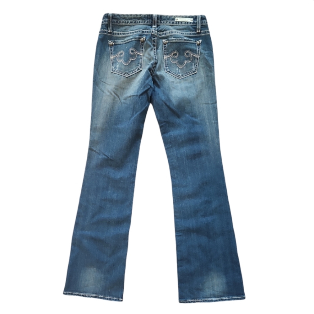 Express Women's Blue Boot Cut Jeans - Picture 2 of 4